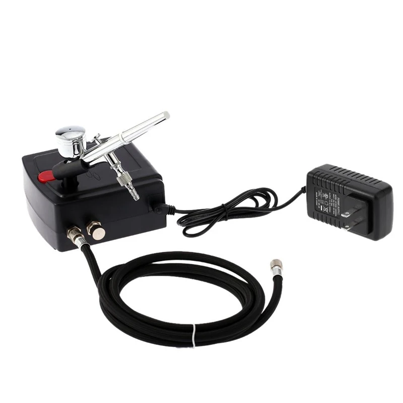 

Mini Airbrush Air Brush Tool With Compressor For Cake Decoration Nails Art Modeller Tat Too Face Paint Spray Tool Us Plug