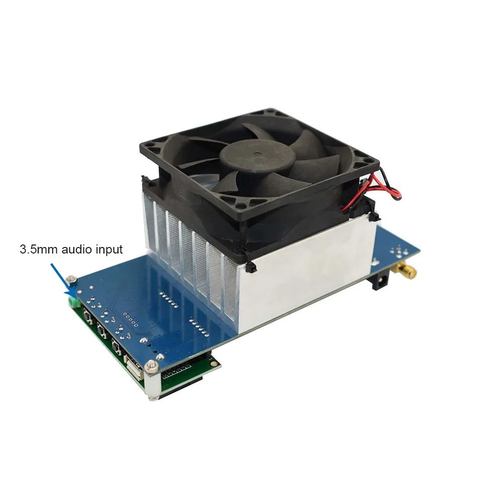 Lusya 87,5 M-108 MHz 50W Максимальный до 70W стерео RF усилитель fm-передатчика с вентилятором радиостанции модуль DC 12-13,8 V 10A H4-002