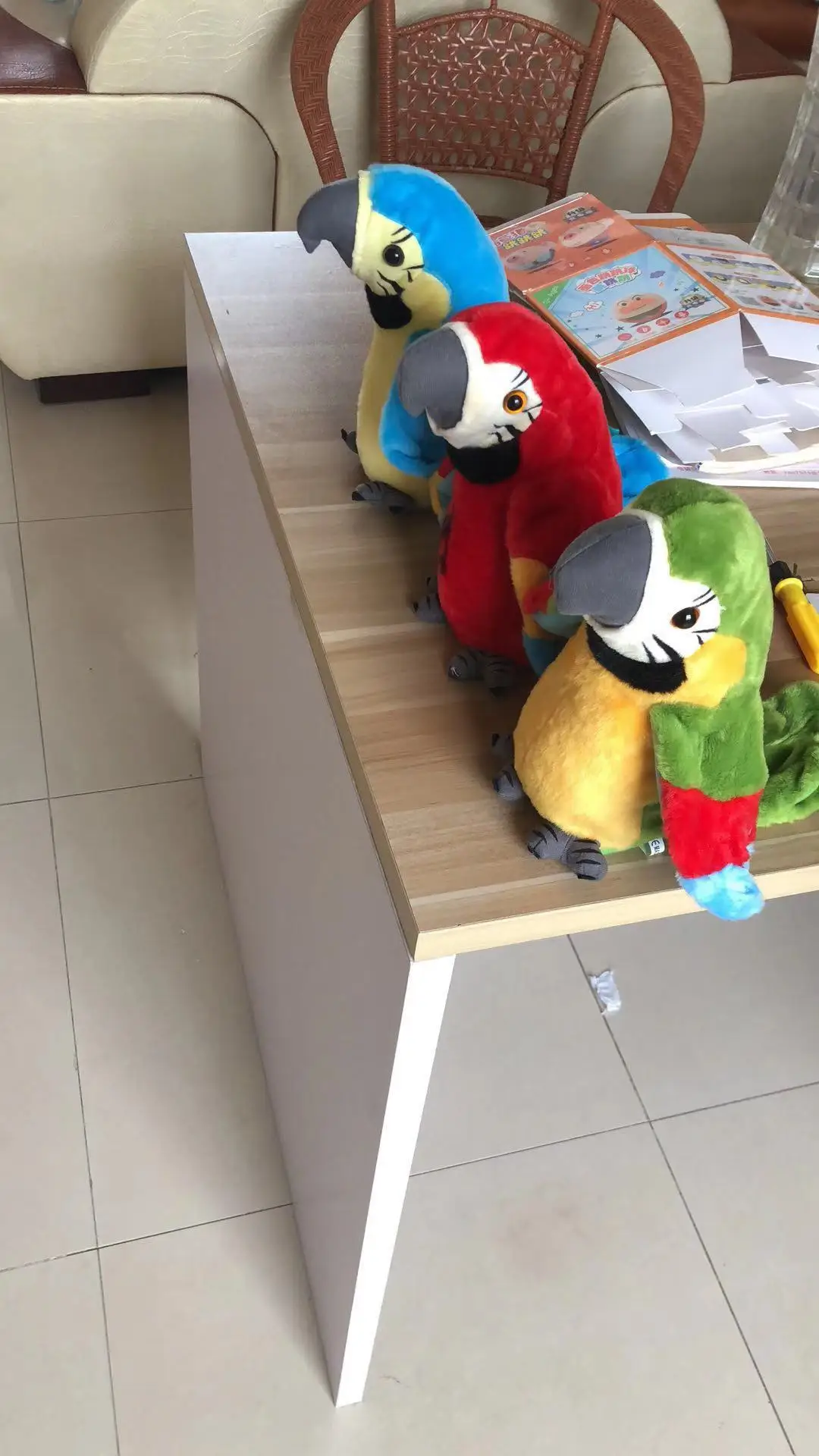 Электрический говорящий попугай плюшевая игрушка милая говорящая запись повторы развевающиеся крылья электронная птица мягкая плюшевая игрушка детский подарок на день рождения