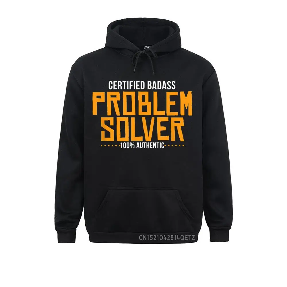 

2021 Men's Hoodies Certified Badass Problem Solver Chic Geek Sweatshirts Long Sleeve Slim Fit Clothes