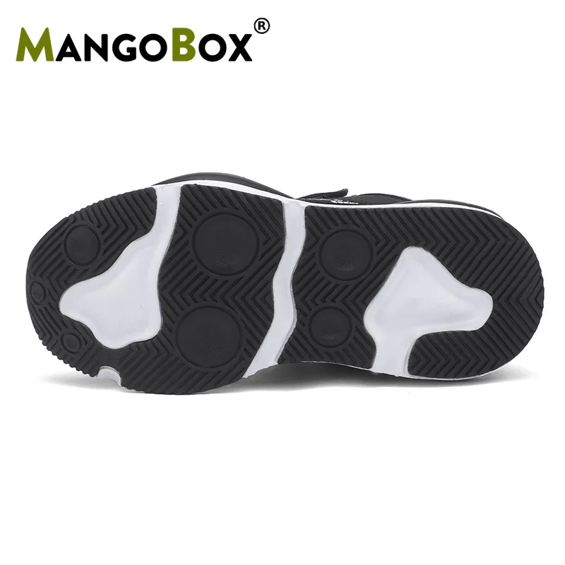 Mangobox/детская обувь на плоской подошве для мальчиков; спортивная обувь с мехом внутри для детей; детская дизайнерская обувь наивысшего качества; теплая меховая обувь для бега для мальчиков
