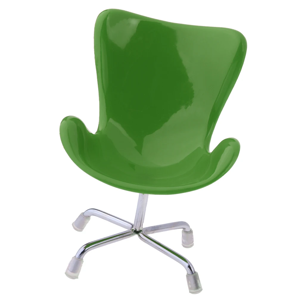 1/6 Green Office Swan Chair for    for Blythe for Ball Jointed Dolls House Decoration