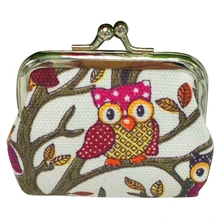 Кошельки для монет дизайн с рисунком Совы Кошелек для монет тканевая сумка кошелек для женщин, девушек, детей на молнии сумка подарок Дамский кошелек