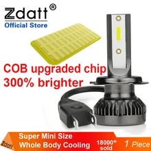Zdatt 1 шт. мини H4 H7 H1 светодиодный H8 H9 H11 9005 HB3 9006 HB4 светодиодный автомобильный светильник головной светильник лампы Авто 12V 4000LM 30 Вт светодиодный лампы для автомобилей