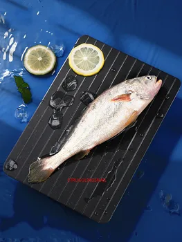 

Fast Defrosting Aluminum Alloy Tray Thaw Meat Sea Food Quick Cooking Plate Board Safety Kitchen Gadget Tool Defrost Gadgets