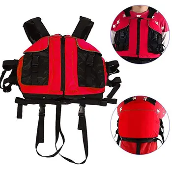 

0 Adult Life Vest Beatle Shape Reflective Adjustable Zipper Waistcoat Jacket With Whistle For Fishing Boating Skiing