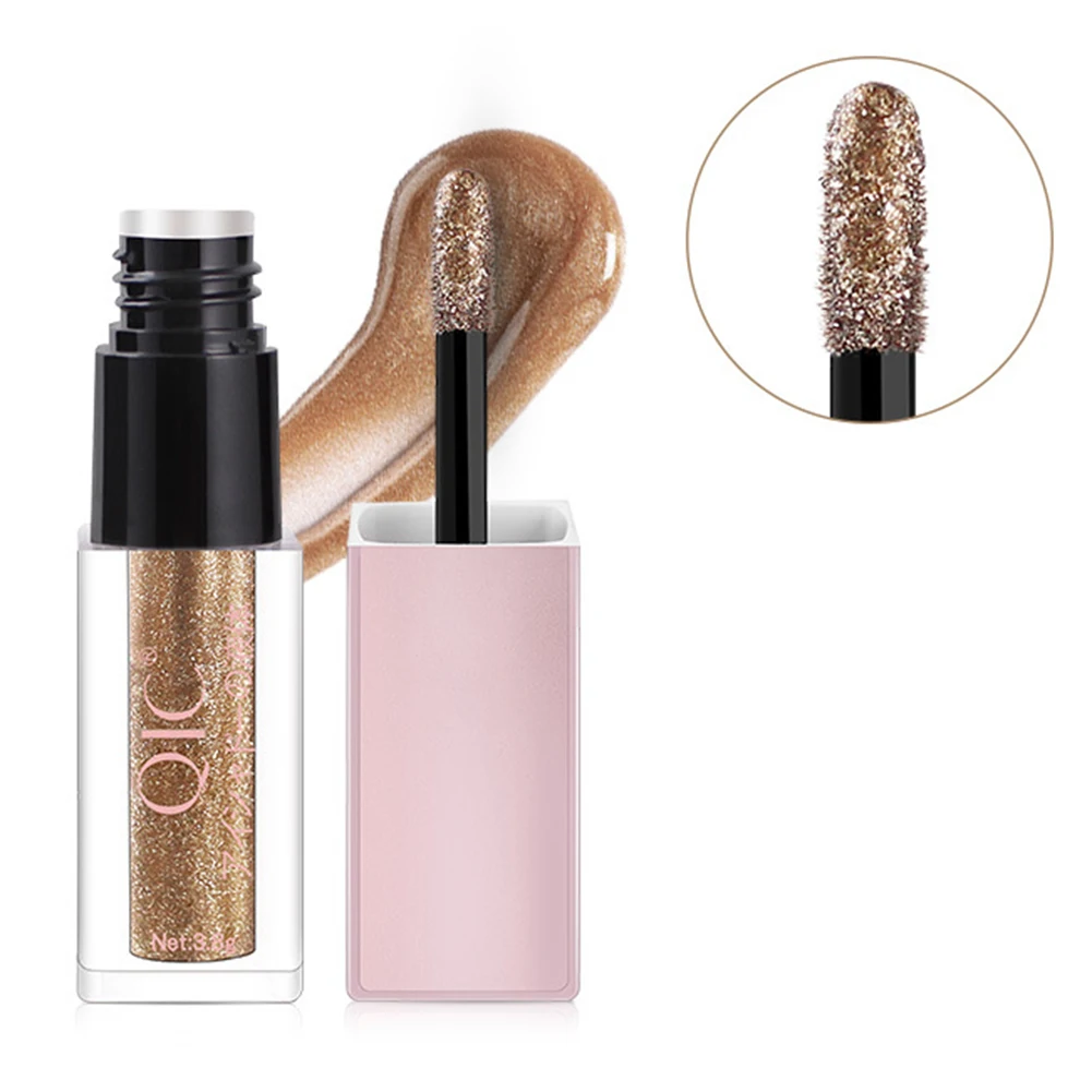 Glitter Long Lasting Colored Metallic Liquid Eyeshadow Shimmera Long Lasting Makeup Cosmetic Beauty