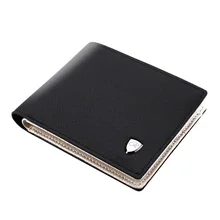 

Men's Short Cross Pattern Multiple Card Slots Internal Pocket Wallet