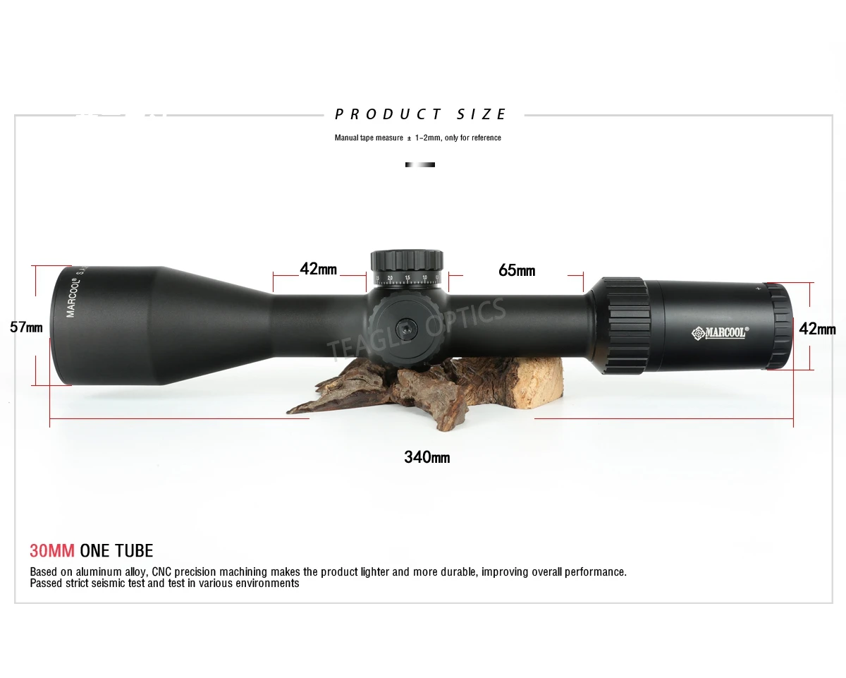 MARCOOL HD 3-15x50FFP охотничий прицел первый фокальный самолет с красными точками Воздушный пистолет воздушный мягкий прицел красный точечный прицел