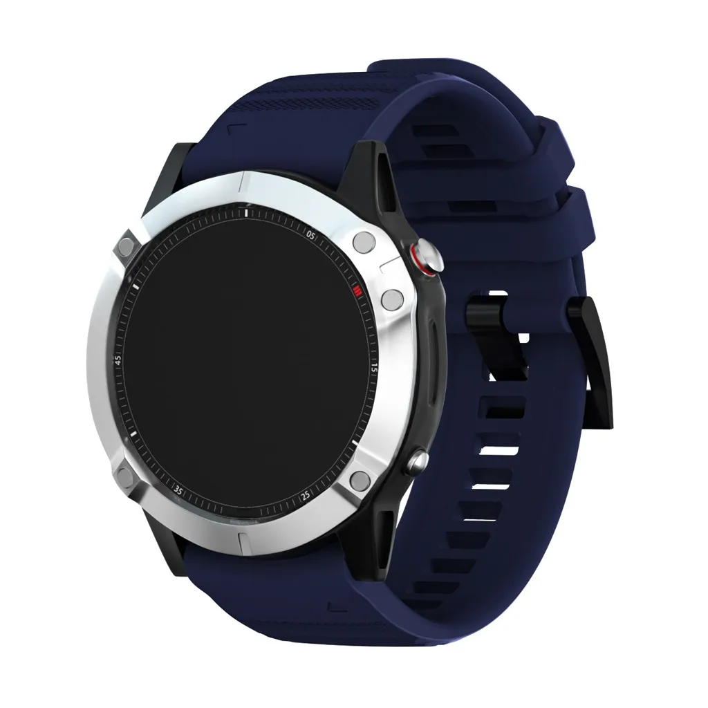Ouhaobin Silicone Watchband 22mm For Garmin Fenix 6 Watch Quick Release Wrist Strap Bracelet Band Strap 1014#2