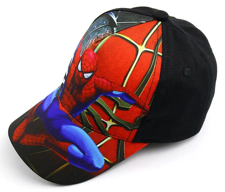 "Человек-паук" бейсболка Детская головные уборы с застежкой Gorras солнца; надпись Boys Hero Кепки девочек петтен из тонкого прозрачного материала Sapka шляпы в соответствии с пожеланиями T945