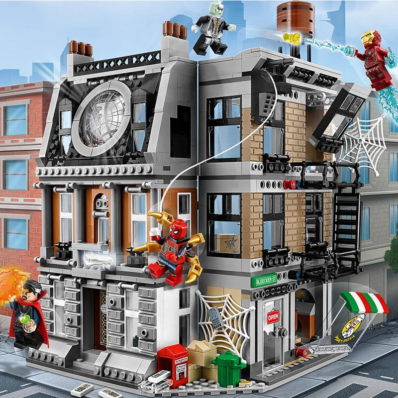 

city series The Avenger Sanctum Sanctorum Showdown building blocks Creator Expert Architecture Model bricks toys for kids gifts