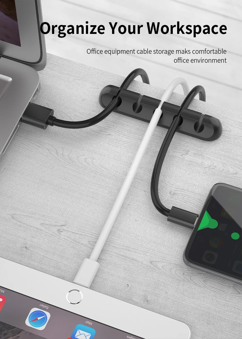 Essager Кабельный органайзер USB держатель для кабеля мышь наушники зарядное устройство для наушников шнур протектор стол зажим для намотки кабель управления