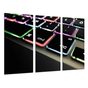 

Computer Keyboard Informatica, Apple, photo print on wood, modern picture decorative 26526