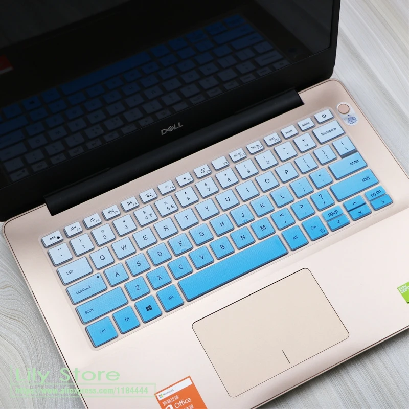 Силиконовая клавиатура для ноутбука, чехол для ноутбука 13," Dell Inspiron 13 5000 5390 Vostro 13 5390 Inspiron 13 7391 14 5498 - Цвет: fadeblue