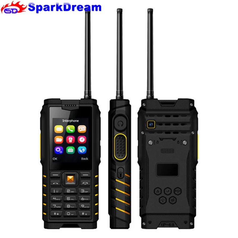 Ioutdoor T2 Quad Band Power Bank телефон 2 4 дюйма 1.3MP задняя камера Bluetooth FM IP68 Водонепроницаемая