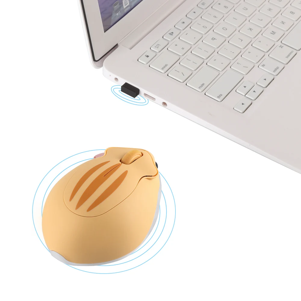 Беспроводная оптическая мышь милый мультяшный хомяк USB компьютерная маленькая