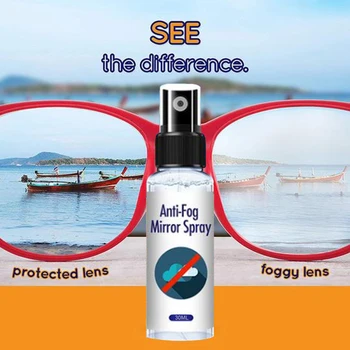 

30ml Glass Cleaner Spray Anti Fog Anti Misting Mirror Screen Cleaning Diving Glasses Cleaner Multi-functional Cleaner Spray
