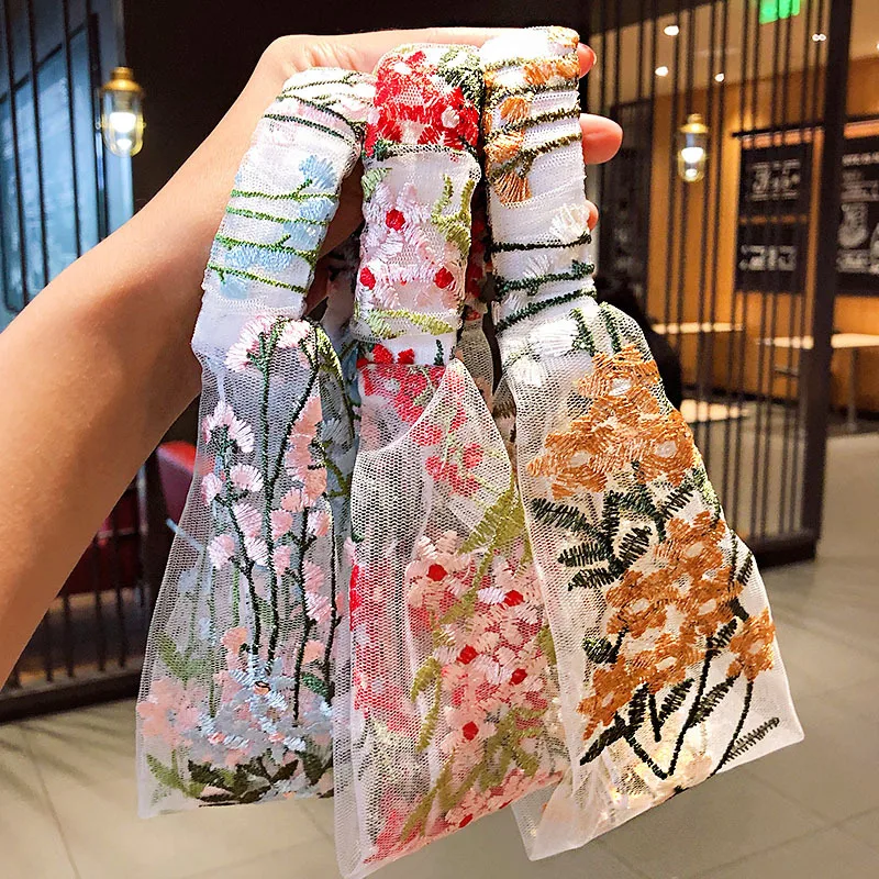 Maxi Elastico Per Capelli A Fiori A Contrasto - Foto 8