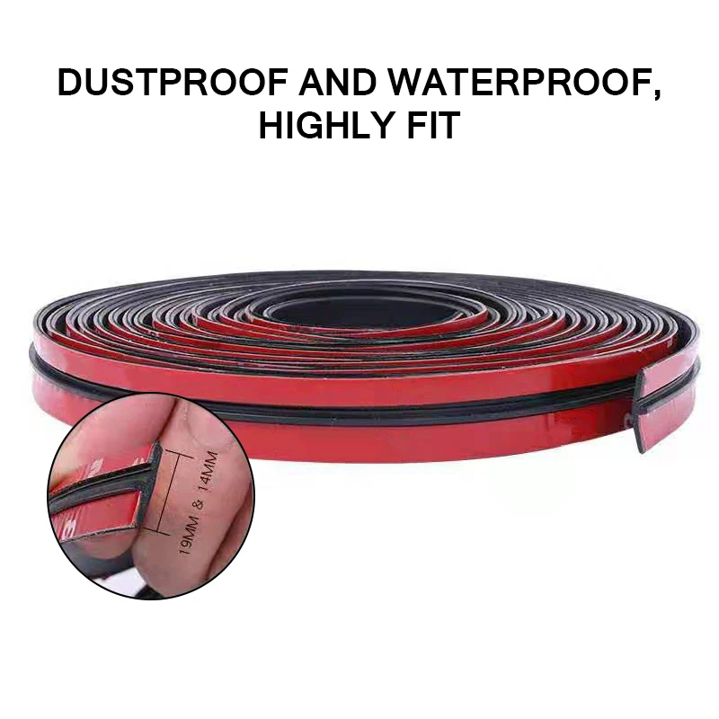 T-shape Car Rubber Seal Strips Auto Protector Sticker Window Edge Windshield Roof Strip Noise Insulation Accessories | Автомобили и