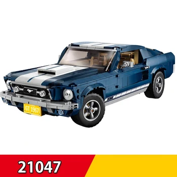 

DHL 21047 1648Pcs New Style technic Series Supercar Ford Mustang Car Building Blocks Bricks Compatible Legoings 10265 Toy
