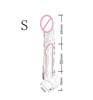 Male Extend Sleeve Penis Extender Condoms Reusable Dildo Enhancer Sex Toys For Men Delay Ejaculation Cock Nozzle 3