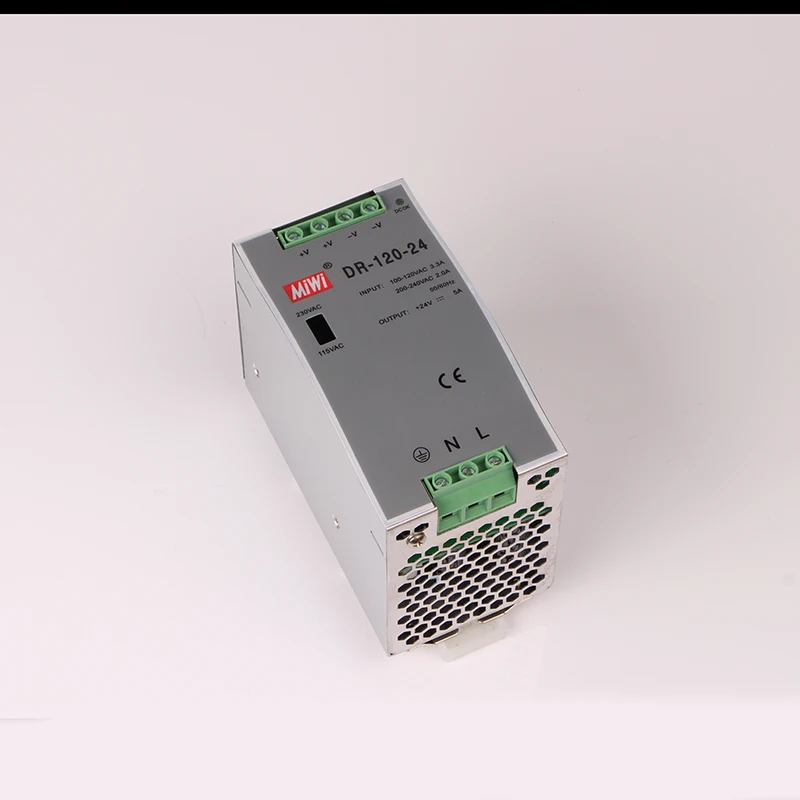 DC12V 24V 48V 10A 5A 2.5A din-рейка 120W Electrial AC DC DR-120-12 DR-120-24 DR-120-48 одиночный выход импульсный источник питания