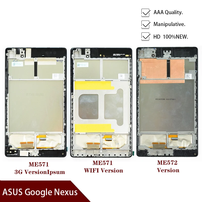 Для ASUS Google Nexus 7 2nd 2013 FHD ME571 ME571K ME571KL ME572 ME572CL K008 K009 ЖК-дисплей Дисплей кодирующий преобразователь сенсорного экрана в сборе