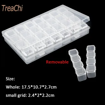 

Plastic Storage Jewelry Box Beads Earring Ring Box Jewelry CaseCompartment Removable Container for