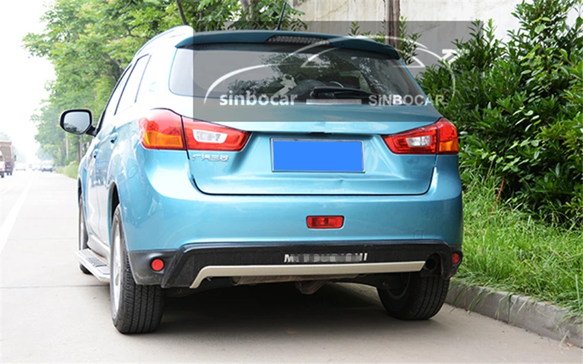 Car ABS Rear Bumper Protector Sill Plate Cover Trunk Guard Trim For Mitsubishi ASX 2013- Car Styling Bumper Protector
