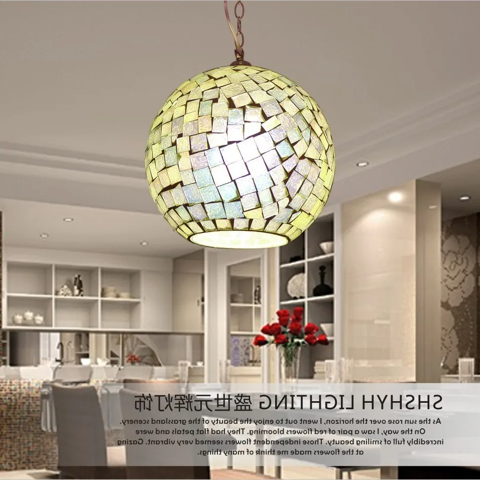 

Bohemia Glass Lamp Shade Aisle Corridor Dining Room Single Head Pendant Light pendant lights