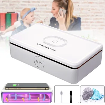 

Multifunction Cell Phone Wireless Charging Box Support Eliminator Ultraviolet Case for Acessories LHB99