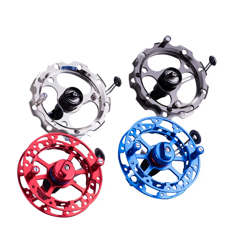 

Fly Hand Fishing Reels 2+1BB Aluminium Alloy Body Hand Wheel High Speed EVA Handshake Spinning Reel Fishing Tackle Ocean Rock