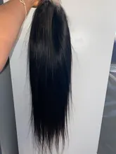 La srta. negro brasileño sin costuras recto 13x4 frente de encaje pelucas de cabello humano Marrón Medio, 4x4, cierre de encaje suizo peluca para las mujeres negras
