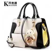 Женские сумки из натуральной кожи модная сумка Новая тканевая сумка очаровательная цветная улыбка пакет медведь сумка через плечо
