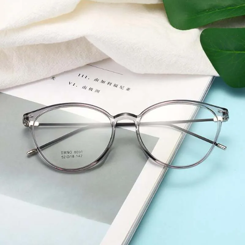 Cat Eye Finished Myopia Glasses Women Men Short Sight Spectacles Diopter -0.5  -1.0 -2.0 -2.5 -3.0 -4.0 To -8.0 5