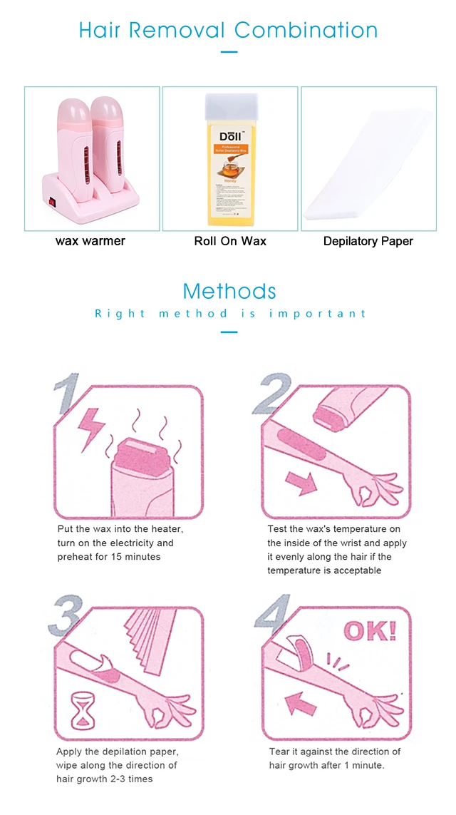 Professional CE Certificate Double Depilatory Wax Heater Roll On Two Seat Roll-On Wax Depilatory Heater