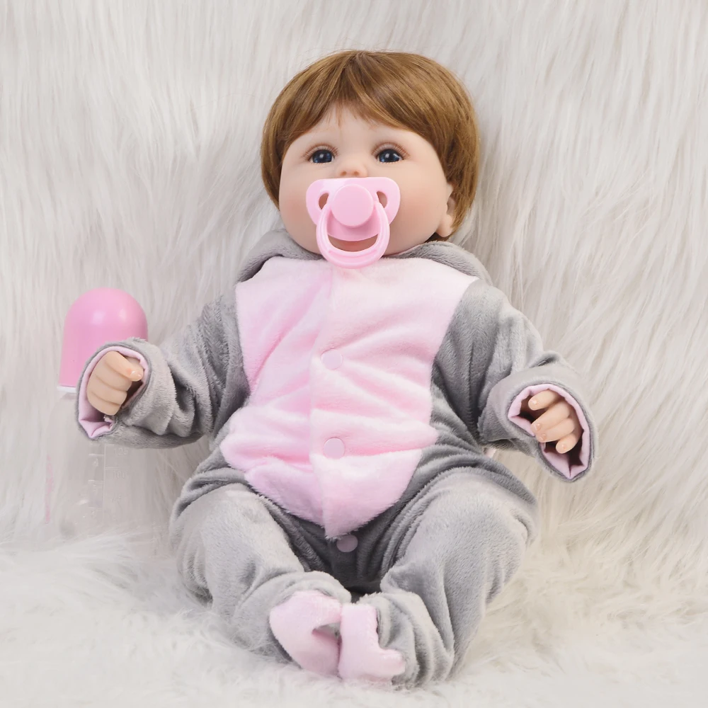 Косплей Слон Reborn baby Dolls DIY Toys 16 дюймов Реалистичная силиконовая кукла для