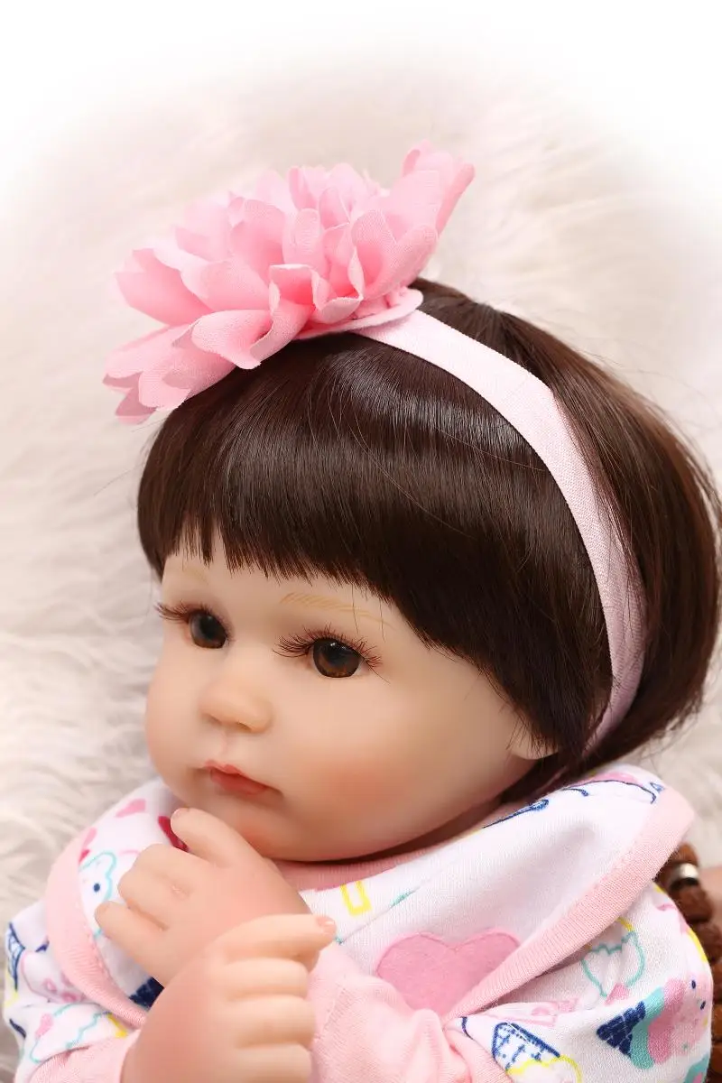 

Bebe Reborn Bonecas 42cm pretty girl baby doll alive silicone vinyl newborn dolls gift