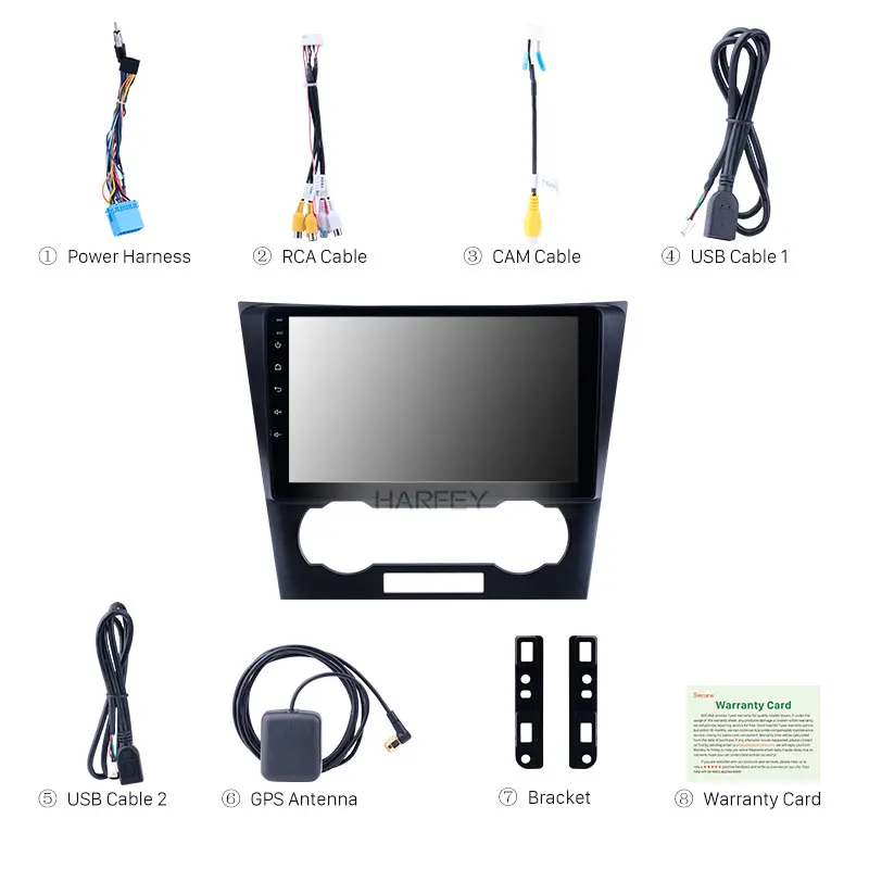 Harfey 9 дюймов для Chevy Chevrolet Epica 2007-2012 Android 9,1 HD сенсорный экран wifi Bluetooth Автомобильный gps радио Поддержка SWC Carplay