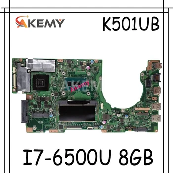 شراءAkemy K501UB K501UX اللوحة لابتوب For Asus K501UX K501UB K501U K501 اختبار اللوحة الأصلية DDR3-8G RAM I7-6500U GTX940M