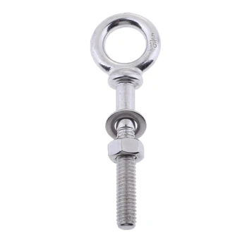 

304 Stainless Steel Lifting Eye Nut Bolts With Nuts Screws M6 X 40mm