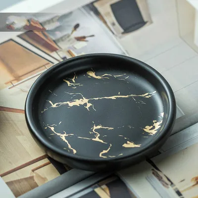 1pcs Soap dish4 Керамическая имитация мрамора набор аксессуаров для ванной комнаты средства для мойки бутылки для полоскания рта чашки мыла держатель зубной щетки предметы домашнего обихода - Цвет: 1pcs Soap dish4