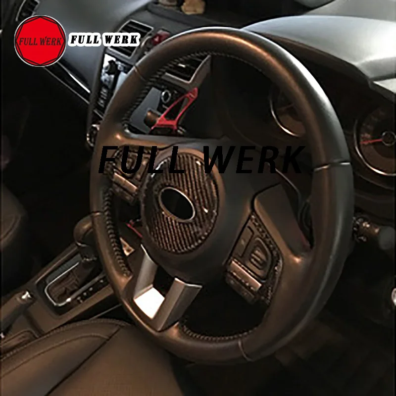 

Наклейка на руль автомобиля, эпоксидная, углеродное волокно, 1 шт.