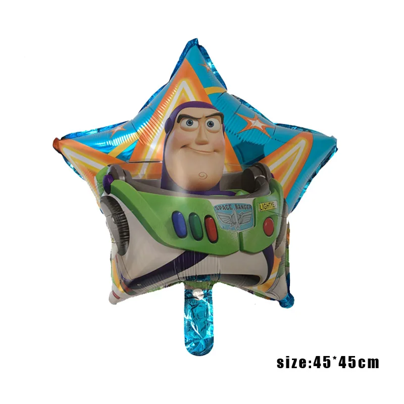 5 шт. воздушные шары 50*75 см, фольгированный шарик, мультфильмы "Вуди Базз Лайтер", воздушные шары на день рождения, вечерние поставки, kidshelium globos - Цвет: 1PCS