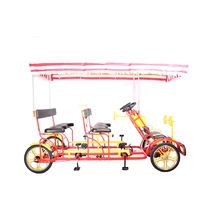 Tricycle à 4 places pour adulte, bicyclette à quatre roues, Cargo, véhicules de tourisme