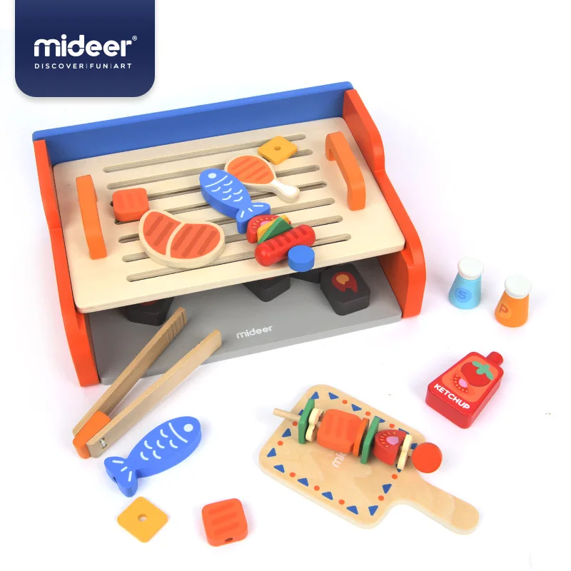 MiDeer детские игрушки для ролевых игр имитация гриля деревянные двухслойные
