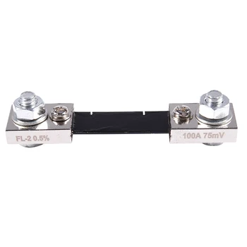 

FL-2 DC 100A 75MV Current Shunt Resistor for AMP Ampere instrument panel Black