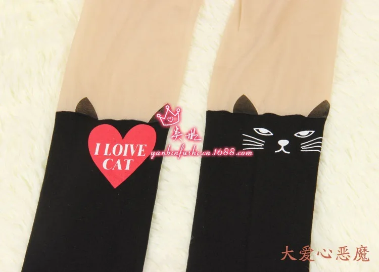 Новые модные женские Лосины Плюс Размер колготки hello kitty милые колготки Kawaii платье туго