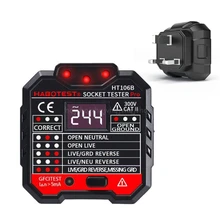 HT106 электрическая розетка тестер нейтральный живого заземления провода тестирование цепи полярности D26 19 Прямая поставка